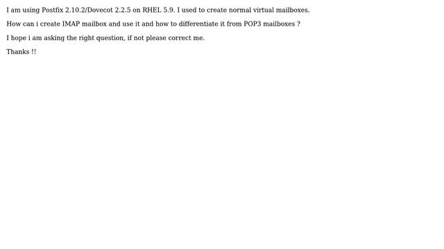 Create IMAP mailbox in linux server смотреть онлайн