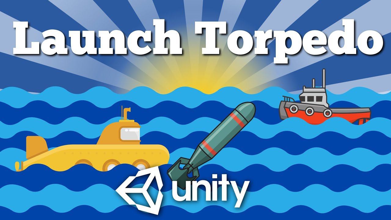 How to Create Simple Battleship 2D Game with Unity? Part 2. Creating Submarine and Torpedo. смотреть онлайн