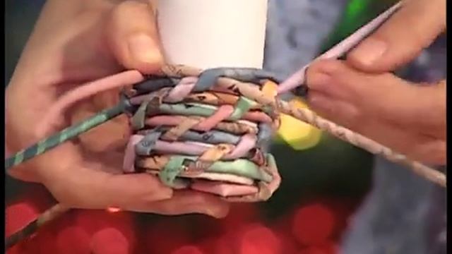 Час порад МК новогодний венок из бумаги от Ольги Раковец смотреть онлайн