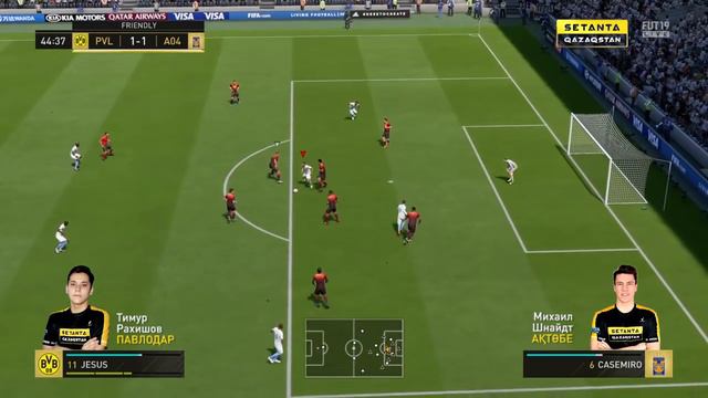 FIFA 19. SPL: UТ. Четвертьфиналы. Т. Рахишов (Павлодар) - М. Шнайдт (Ақтөбе) смотреть онлайн