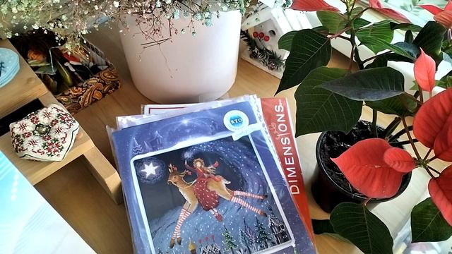 135. Готовая работа - Christmas Snowfall бискорню Just Nan и январские покупки / Вышивка крестом смотреть онлайн