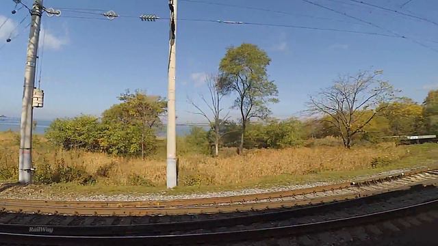 RailWay. By Transsib On EMU Train ED9M In Autumn Colors. Window View/ Транссиб в осенних красках.