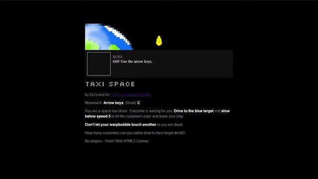 Taxi Space by DrCicero (Ludum Dare 30) смотреть онлайн
