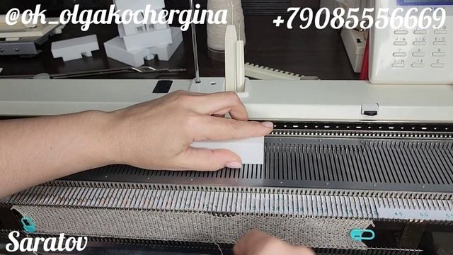 Роспуск полотна с моей новой кареткой на Brother. С маркерами на крайних петлях. смотреть онлайн