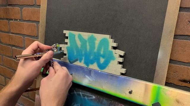 Graffiti on the SMALLEST WALL EVER ?? | Airbrush Tips & tricks смотреть онлайн