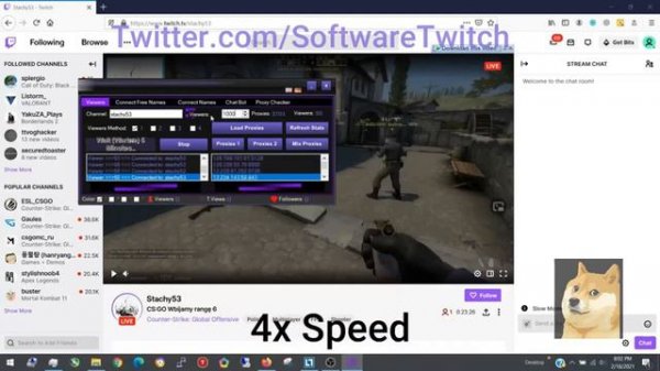 New proxy Viewer Bot for Twitch free use