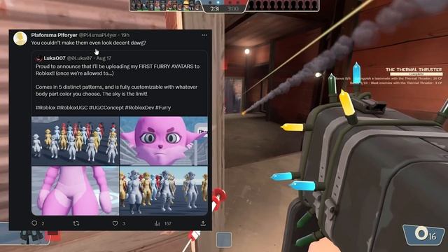 Ruben Sim Hates This ROBLOX UGC Furry Item.. смотреть онлайн