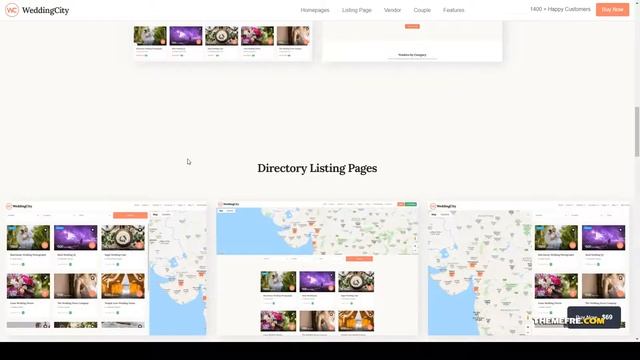 WeddingCity - Directory and Listing WordPress Theme event marriage Website Builder смотреть онлайн