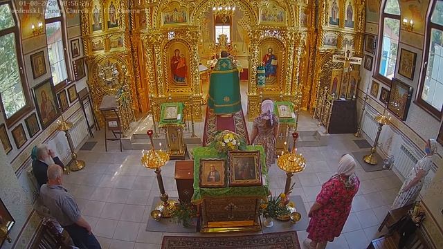 День памяти прп. Серафима Саровского: Божественная литургия (видеокамера №1) смотреть онлайн