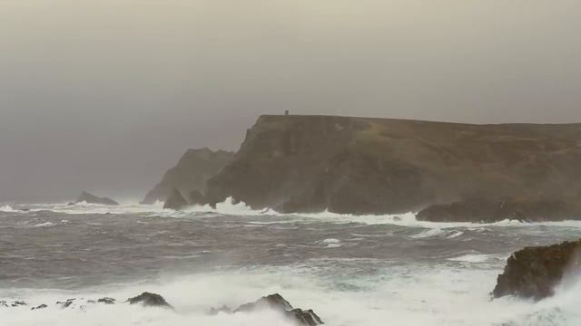 POWERFUL Thunderstorm  Ocean Sounds For Sleep Or Study  Heavy Rain  Stormy Sea  4K HD