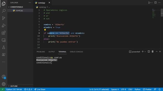 Python Condicionales If, Elif, Else - Tutorial de Python смотреть онлайн