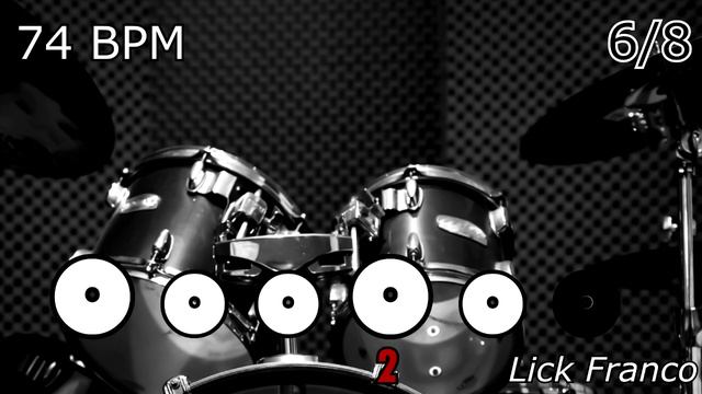 6/8 | Drum loop Metronome 74 BPM смотреть онлайн
