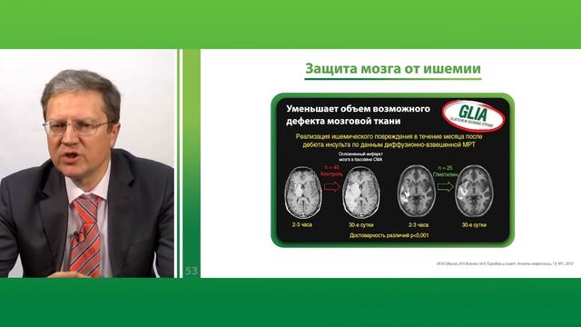 Механизм действия Глиатилина. Отвечает профессор В.В Захаров смотреть онлайн