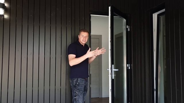 ? ОДНОЭТАЖНЫЙ ДОМ 100 м²? Обзор дома с террасой в современном стиле с плоской крышей + планировка. смотреть онлайн