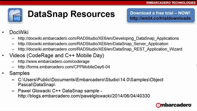 Create and Consume a Custom DataSnap REST API