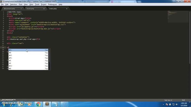PHP Mysql and Bootstrap Crud Application template design using bootstrap Part 3 смотреть онлайн