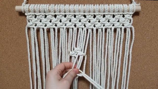 macrame christmas tree wallhanging/마크라메 크리스마스 트리 월행잉.마크라메 월행잉.간단하고 쉬운 트리 만들기 смотреть онлайн
