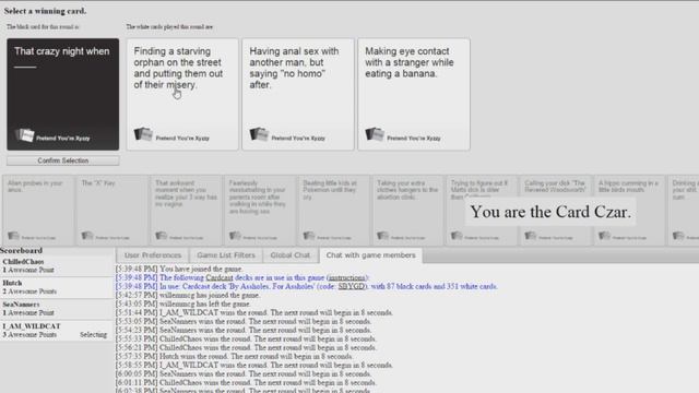 Cards Against Humanity w/ Nanners, Hutch, and Chilled! Urethral Fisting, Tumblr, and Pokemon! смотреть онлайн