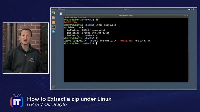 How to Extract a Zip File in Linux | An ITProTV QuickByte смотреть онлайн