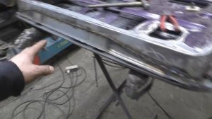 Ремонт каркаса двери Нива полный кузовной ремонт ч.11