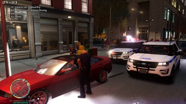GTA IV - LCPDFR 1.1? - LCPD/NYPD - Large Disturbance | Shootout | Officer Down - 4K