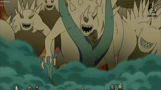 Team 7 Three-Way Deadlock summoning, Ten Tails terrified after seeing Naruto and Sasuke combined смотреть онлайн