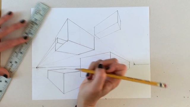 Two Point Perspective | Drawing Exercise смотреть онлайн