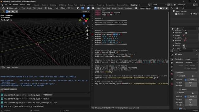 How to Import 3D Arrays as Volumes in Blender 3.5 - Blender Tutorial смотреть онлайн