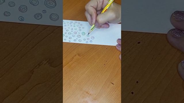 ЗАВИТУШКИ РАЗНОЦВЕТНЫМ КАРАНДАШОМ ✨ смотреть онлайн