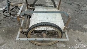 Трех колёсный велосипед с приводом на два колеса