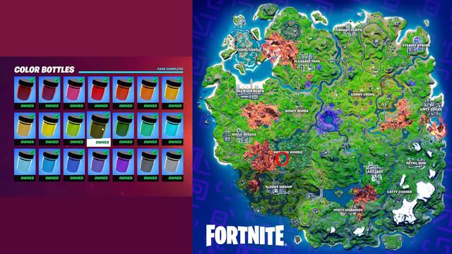 Where to find COLOR BOTTLES for Toona Fish Paint ► Fortnite смотреть онлайн