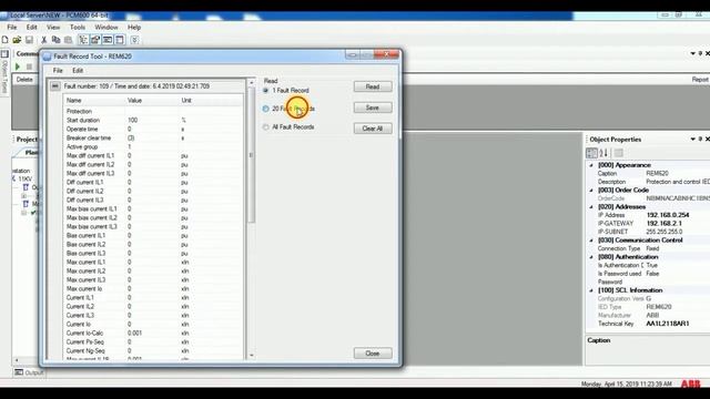 How to check fault record in ABB relay | FAULT Record in PCM600 смотреть онлайн
