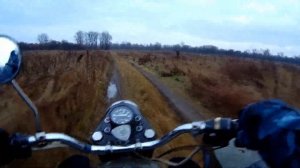 Мотоцикл Урал по лужам часть №2