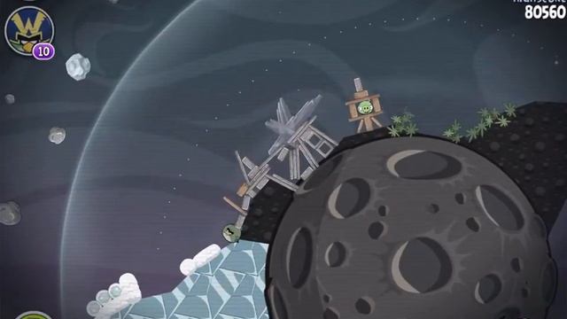 Angry Birds Space Cold Cuts Level M2-26 Mirror World Walkthrough 3 Star смотреть онлайн