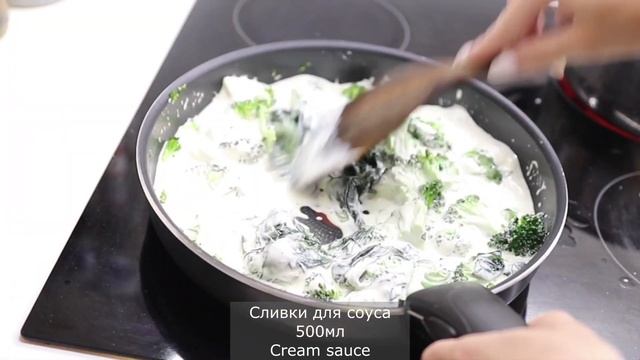 СЛИВОЧНАЯ ПАСТА С ЛОСОСЕМ, БРОККОЛИ И ШПИНАТОМ, ПОЛЕЗНО И ОЧЕНЬ ВКУСНО | SALMON PASTA RECIPE смотреть онлайн
