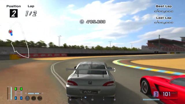 Gran Turismo 4 Peugeot 406 3.0 V6 Coupe 357HP Le Mans Race смотреть онлайн