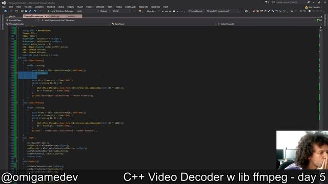 C++ Video Decoder with lib ffmpeg - day 5 смотреть онлайн