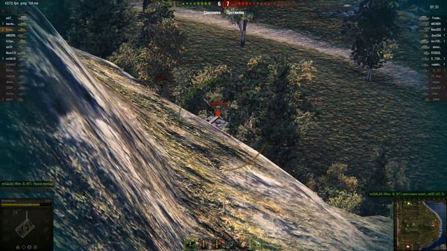 World of Tanks. STB-1. Карта Утес. 12К. Ничья. смотреть онлайн