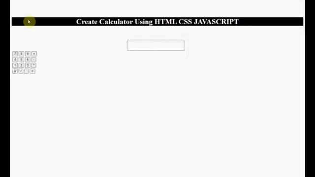 How To Create Simple Calculator Using | HTML & CSS & JAVASCRIPT | In Hindi | Urdu | Eval Function смотреть онлайн