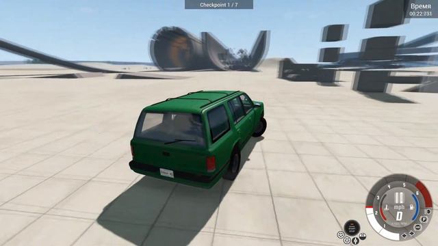 Автосимулятор и симулятор вождения | Выживание Проверка подвески и КРАШ машин | BeamNG.drive