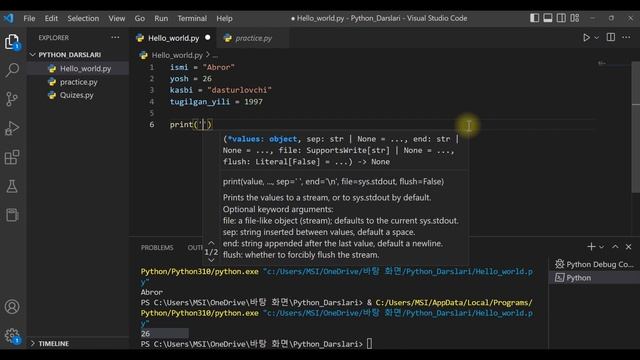 Python Sonlar & Harflar & Boolean . Part #2 [Coding@Easy] смотреть онлайн