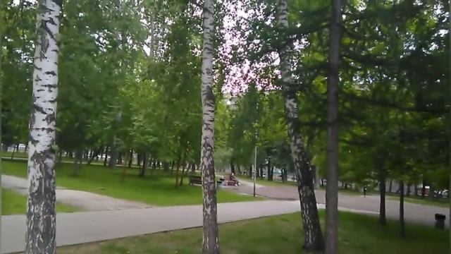 Новосибирск. В сквер Калинина пришло лето. смотреть онлайн