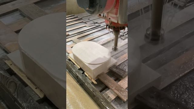 Изготовление раковины из мрамора Botticino. Изделия из натурального камня на заказ. смотреть онлайн