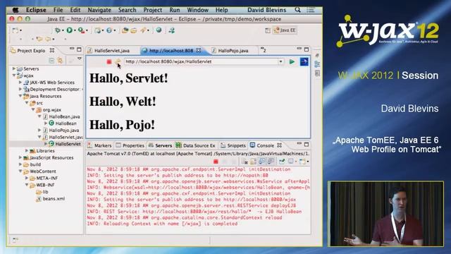 Apache TomEE, Java EE 6 Web Profile on Tomcat смотреть онлайн