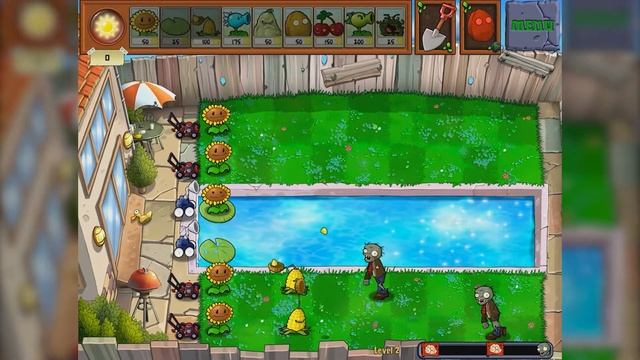 Plants vs Zombies HD: Pool Levels 1 & 2 смотреть онлайн