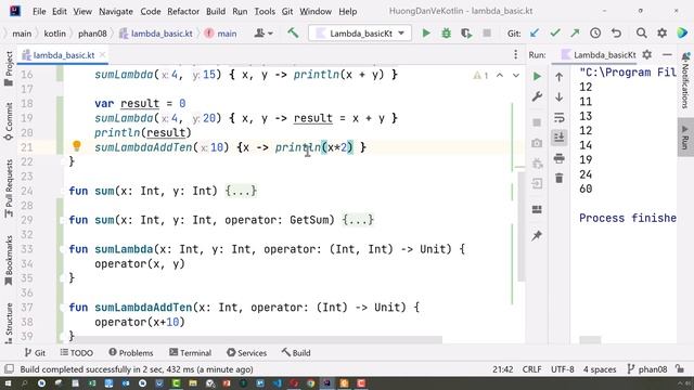 Kotlin P08 | Lambda | High Order Function смотреть онлайн
