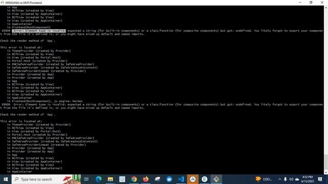 type is invalid expected a string (for built-in components) or a class/function but got: undefined смотреть онлайн