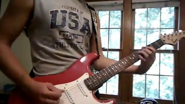 Inside the Fire -Disturbed Guitar Cover with Solo