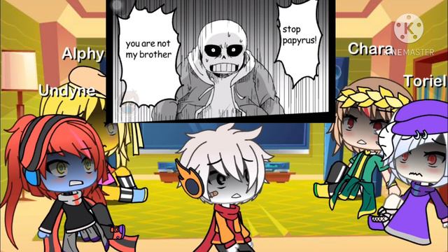 Undertale react to bad time trio Comic Part:2 смотреть онлайн