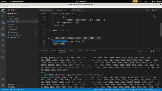 Advent of Code 2022 - giorno 01 смотреть онлайн